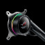 Asus CPU Water Cooler - ROG RYUO 120 (All-in-One, Aura Sync RGB, OLED Display, 37,6dB; 2500 RPM; 1x12cm, fekete) thumbnail