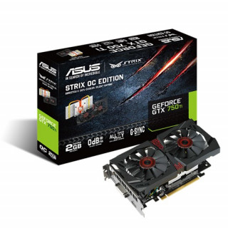 ASUS STRIX-GTX750TI-OC-2GD5 nVidia 2GB GDDR5 128bit PCIe videokártya PC