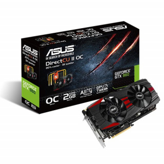 ASUS GTX960-DC2OC-2GD5-BLACK nVidia 2GB GDDR5 128bit PCIe videokártya PC