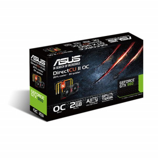 ASUS GTX960-DC2OC-2GD5-BLACK nVidia 2GB GDDR5 128bit PCIe videokártya PC