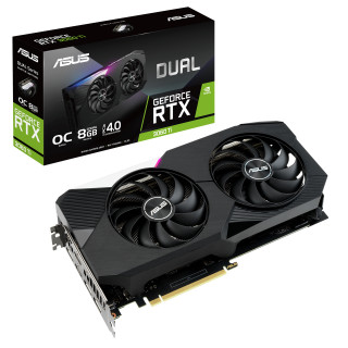 ASUS DUAL-RTX3060TI-O8G nVidia 8GB GDDR6 256bit PCIe videókártya PC