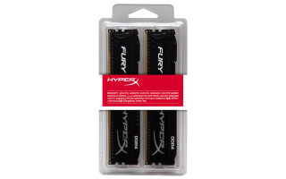 Kingston 8GB/2666MHz DDR-4 HyperX FURY fekete (Kit 2db 4GB) (HX426C15FBK2/8) memória PC