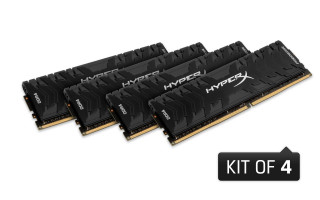 Kingston 32GB/3200MHz DDR-4 HyperX Predator XMP (Kit! 4db 8GB) (HX432C16PB3K4/32) memória PC