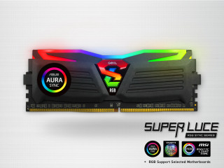 DDR4 16GB 3000MHz GeIL Super Luce Black RGB Sync CL16 KIT2 PC