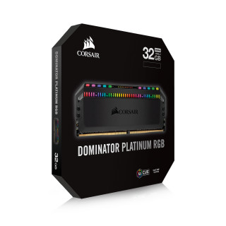 Corsair DOMINATOR PLATINUM RGB Fekete DDR4, 3600MHz 32GB (2 x 16GB) memória PC