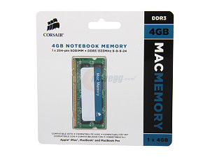 Corsair SO-DDR3 1333 4GB Mac Memory CL9 PC