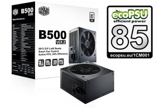 Cooler Master B500 version2 500W PFC 12 cm ventillátorral dobozos tápegység PC