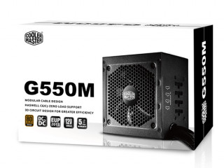 Cooler Master G550M 550W PFC 12 cm ventillátorral dobozos tápegység PC