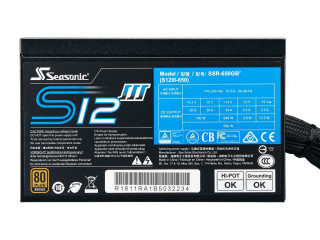 TÁP SEASONIC S12III 650W 80+ Bronze PC