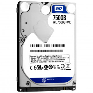 Western Digital Blue 750GB 2,5" SATA3 5400RPM 8M (WD7500BPVX) PC