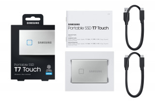 Samsung T7 Touch external Silver , USB 3.2, 500GB PC