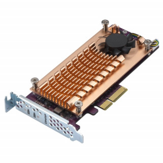 QNAP QM2-2P-244A 2x M.2 SSD port bővítő kártya, PCIe PC