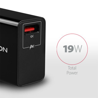 AXAGON ACU-QC19 Wall Charger Quick Charger 3.0 19W Black PC