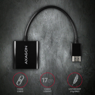 AXAGON RVH-VGAN HDMI > VGA Adapter FullHD audio PC