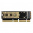 AXAGON PCEM2-1U PCIE NVME M.2 x16/x8/x4 M-Key slot adapter thumbnail