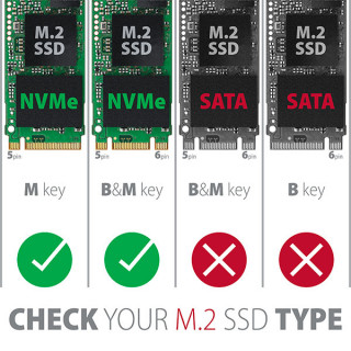 AXAGON PCEM2-1U PCIE NVME M.2 x16/x8/x4 M-Key slot adapter PC