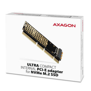 AXAGON PCEM2-1U PCIE NVME M.2 x16/x8/x4 M-Key slot adapter PC