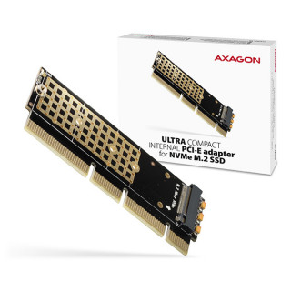 AXAGON PCEM2-1U PCIE NVME M.2 x16/x8/x4 M-Key slot adapter PC