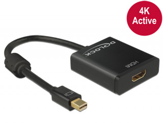 DeLock Adapter mini Displayport 1.2 male > HDMI female 4K Active Black PC