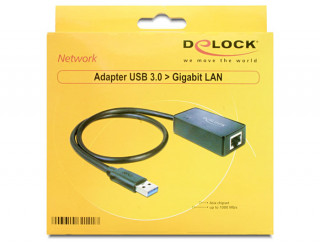 DeLock Adapter USB 3.0 > Gigabit LAN 10/100/1000 Mb/s PC