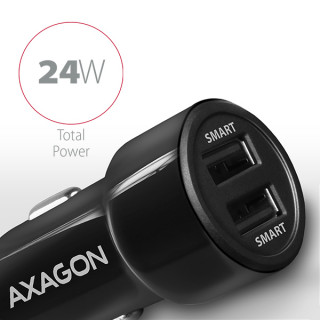 AXAGON PWC-5V5 2.4A + 2.4A Car Charger Black PC