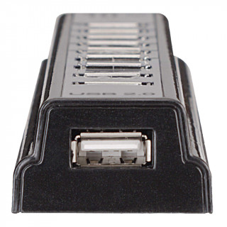 Manhattan USB HUB - 10 db USB2.0 port, asztali,  Bus or AC Power PC