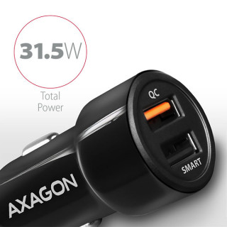 AXAGON PWC-QC5 QC3.0 + 2.4A Car Charger Black PC