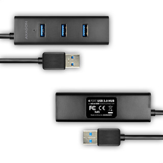 HUB Axagon HUE-S2BP 4-port [USB3.0] - Fekete PC