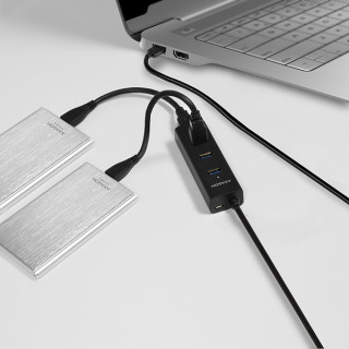 Axagon HUE-S2B 4 portos USB3.0 gyorstöltő HUB PC