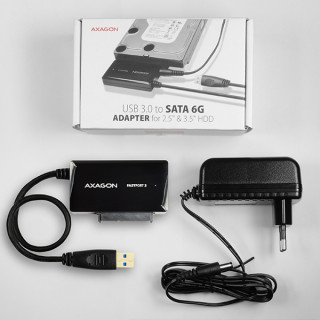 Axagon ADSA-FP3 HDD/SSD/ODD adapter [2.5",3.5",5.25",/USB3.0] - Fekete PC