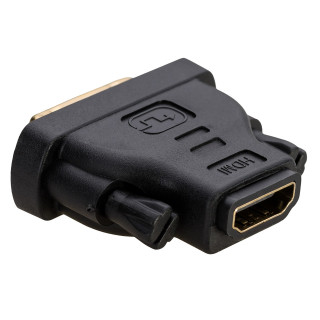 Akyga AK-AD-03 DVI-I -> HDMI M/F adapter fekete PC