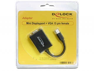 DeLock Adapter mini Displayport 1.2 male > VGA female Black PC