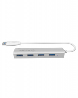 HUB Raidsonic IB-AC6401 4-port - Ezüst [USB3.0] PC