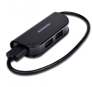 HUB Axagon HUE-X4B 4-port [USB2.0] - Fekete PC