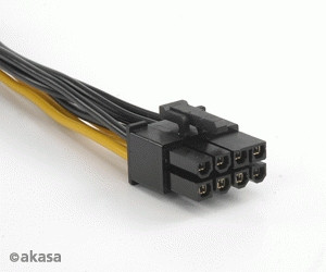 ADA Akasa 8pin ATX12V - 6pin PCIe adapter - 15cm - AK-CB051 PC