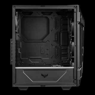 Asus Számítógépház - TUF GAMING GT301 (fekete, ablakos, fekete belső, 3x 12cm Aura RGB, 1x12cm, E-ATX, 2x USB3.0) PC