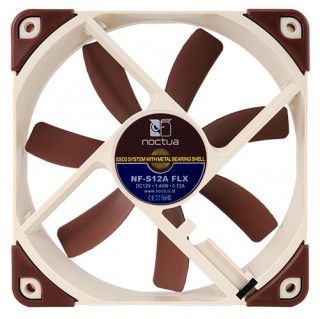 Noctua NF-S12A-FLX 120mm - Sötétbarna PC