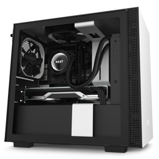 NZXT H210 Tempered Glass Matte White PC