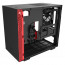 NZXT H210 Tempered Glass Matte Black/Red thumbnail