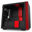 NZXT H210 Tempered Glass Matte Black/Red thumbnail