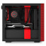 NZXT H210 Tempered Glass Matte Black/Red thumbnail