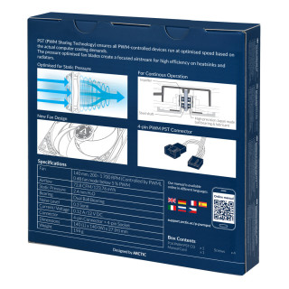 Arctic P14 PWM PST CO 140mm - Fekete PC