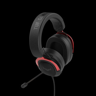 ASUS TUF Gaming H3 Headset Fejpánt Fekete, Vörös 3,5 mm-es csatlakozó PC