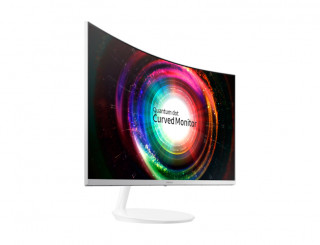 Samsung 27" C27H711QEU QLED WQHD HDMI Mini-Display port ívelt kijelzős fehér-ezüst monitor PC