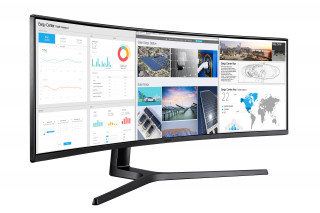 Samsung 49" C49J890DKU LED 4K HDMI Display port 144Hz ívelt kijelzős monitor PC