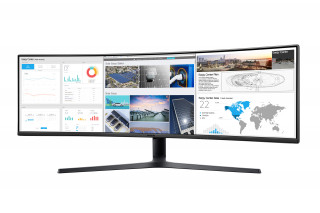 Samsung 49" C49J890DKU LED 4K HDMI Display port 144Hz ívelt kijelzős monitor PC