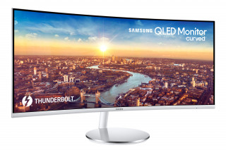 Samsung 34" C34J791WTU 2Thunderbolt HDMI Display port ívelt kijelzős szürke monitor PC