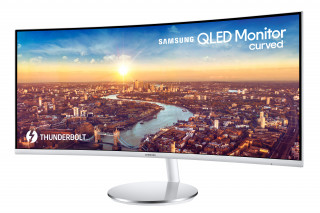 Samsung 34" C34J791WTU 2Thunderbolt HDMI Display port ívelt kijelzős szürke monitor PC