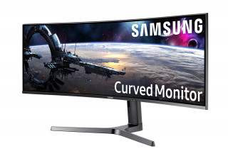 Samsung Ívelt LED 43,4", 120 Hz, 32:10, VA panel, 1800R, 3840x1200, VESA 100x100 PC