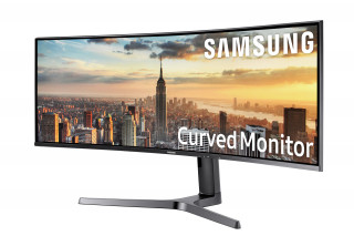 Samsung Ívelt LED 43,4", 120 Hz, 32:10, VA panel, 1800R, 3840x1200, VESA 100x100 PC